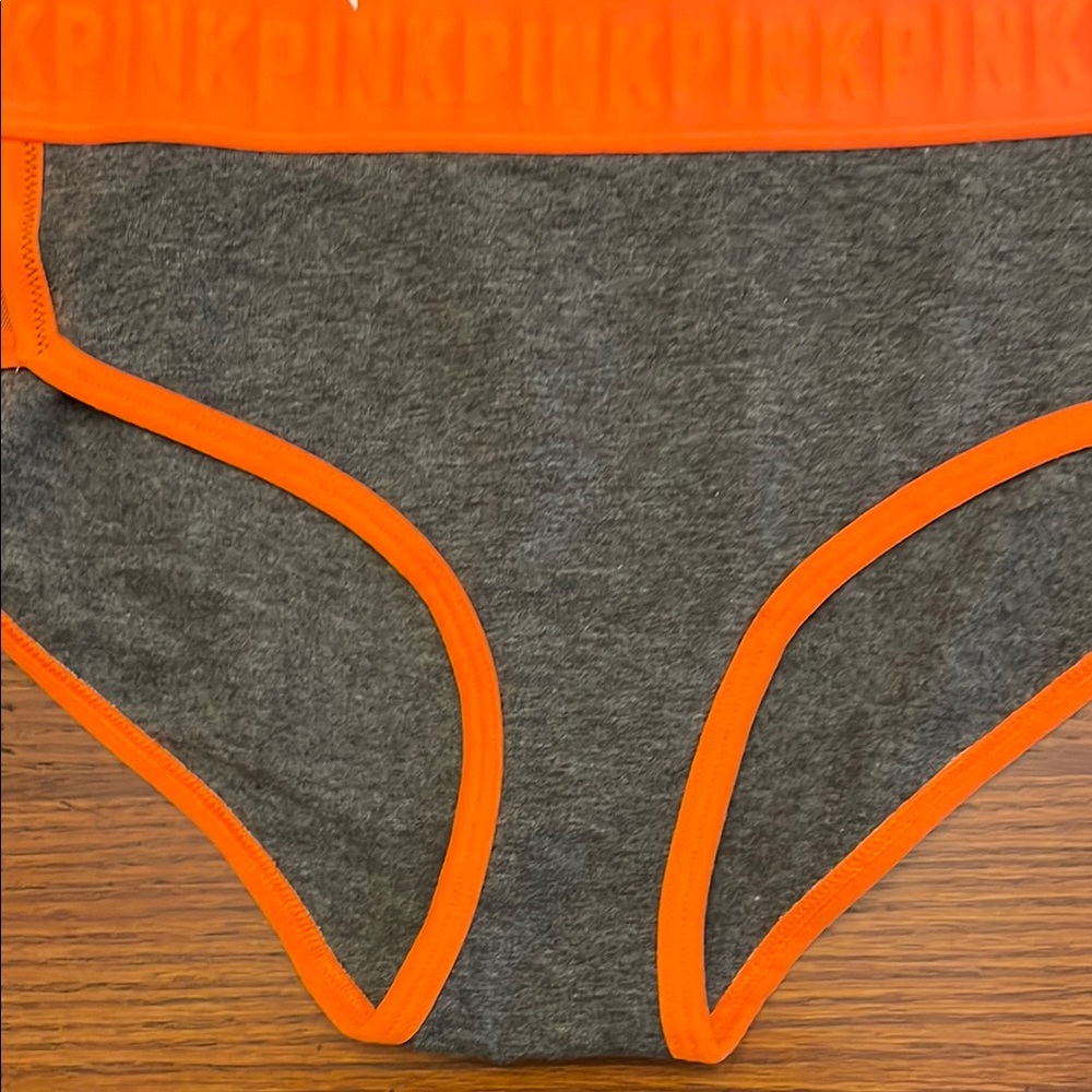 Orange Trim Heather Gray Briefs